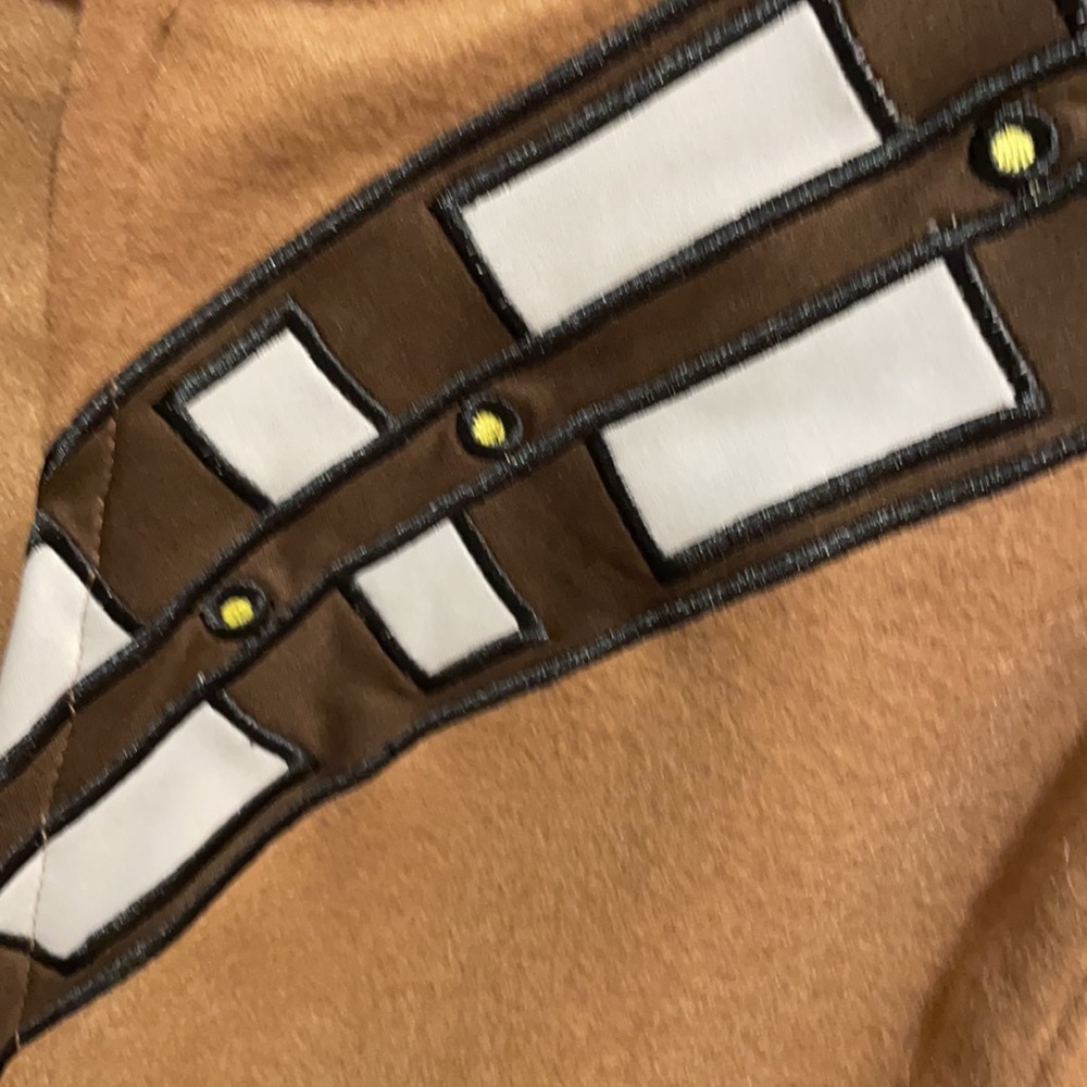 Disney authentic NWT size Small STAR WARS CHEWBACCA pajama ,role play double zip - Picture 3 of 9